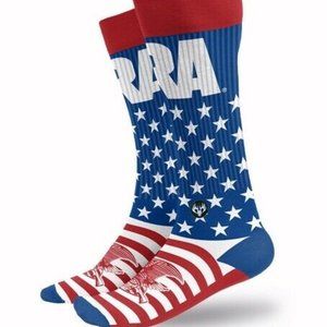 NRA USA Stars & Stripes Socks Buck Wear - NEW FAST SHIP